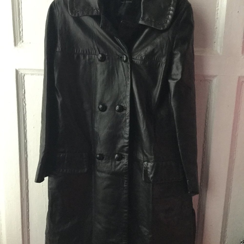 Womans Marc Jacobs Leather Coat